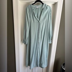 & Other Stories Light Blue Midi Dress